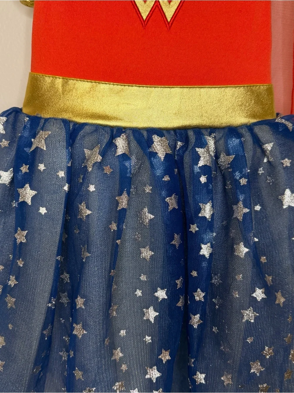 Wonder Woman Toddler Girls Costume Dress Cape & Headband Size 18M DC Comics